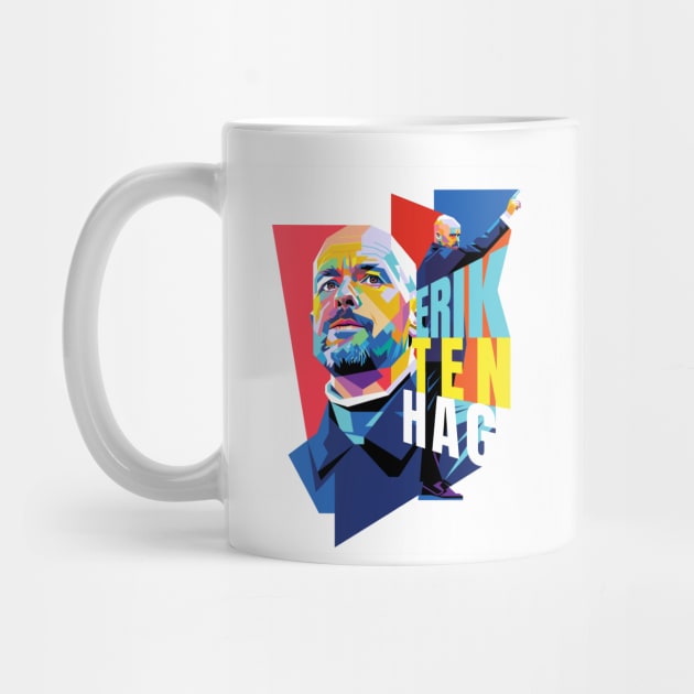 Erik Ten Hag Pop Art by Laksana Ardie Store